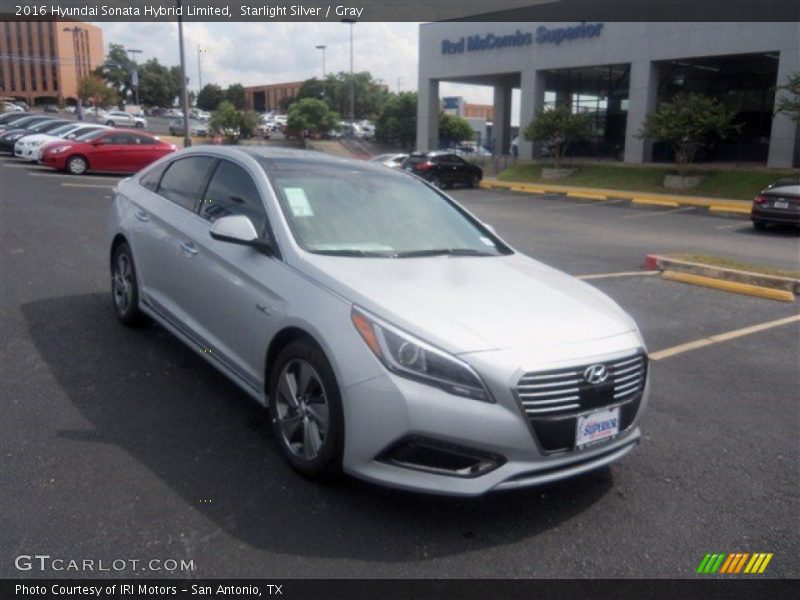 Starlight Silver / Gray 2016 Hyundai Sonata Hybrid Limited