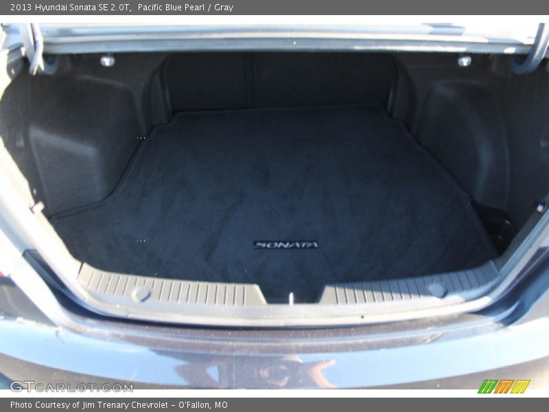 Pacific Blue Pearl / Gray 2013 Hyundai Sonata SE 2.0T