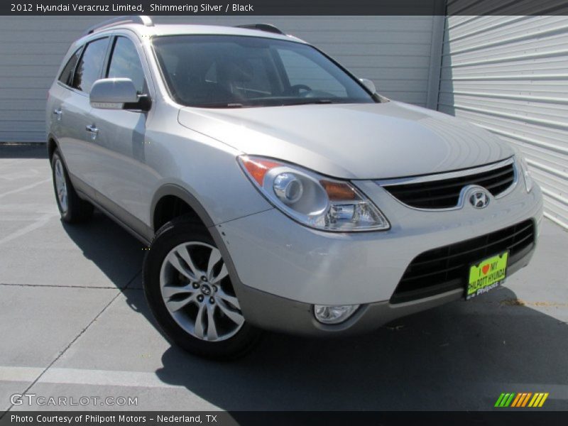 Shimmering Silver / Black 2012 Hyundai Veracruz Limited