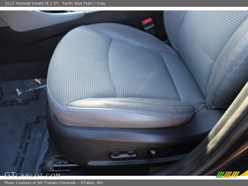 Pacific Blue Pearl / Gray 2013 Hyundai Sonata SE 2.0T