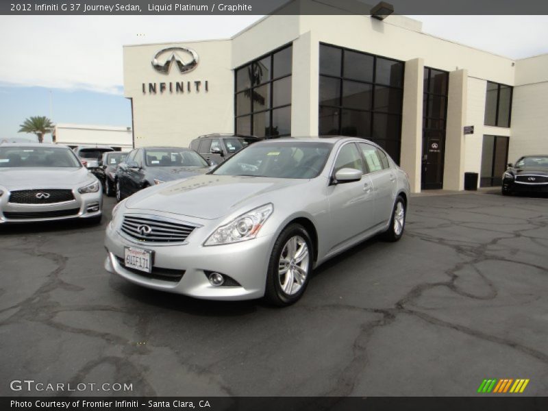 Liquid Platinum / Graphite 2012 Infiniti G 37 Journey Sedan