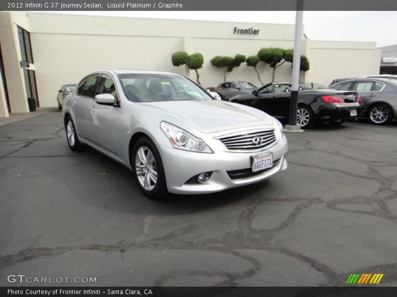 Liquid Platinum / Graphite 2012 Infiniti G 37 Journey Sedan