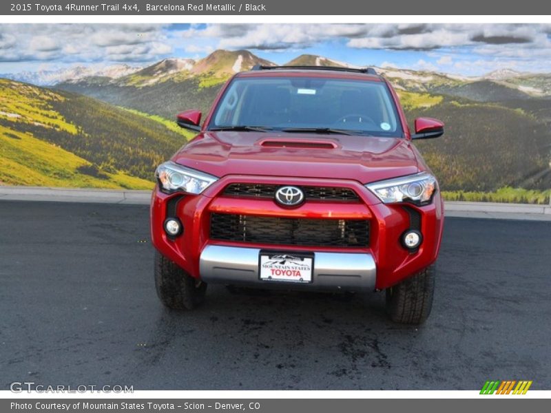 Barcelona Red Metallic / Black 2015 Toyota 4Runner Trail 4x4