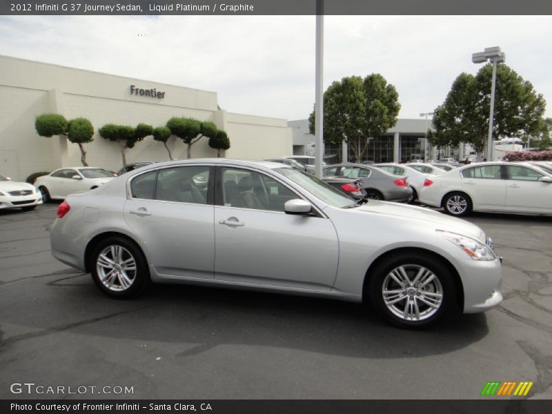 Liquid Platinum / Graphite 2012 Infiniti G 37 Journey Sedan
