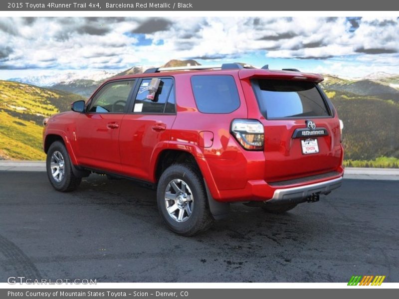 Barcelona Red Metallic / Black 2015 Toyota 4Runner Trail 4x4