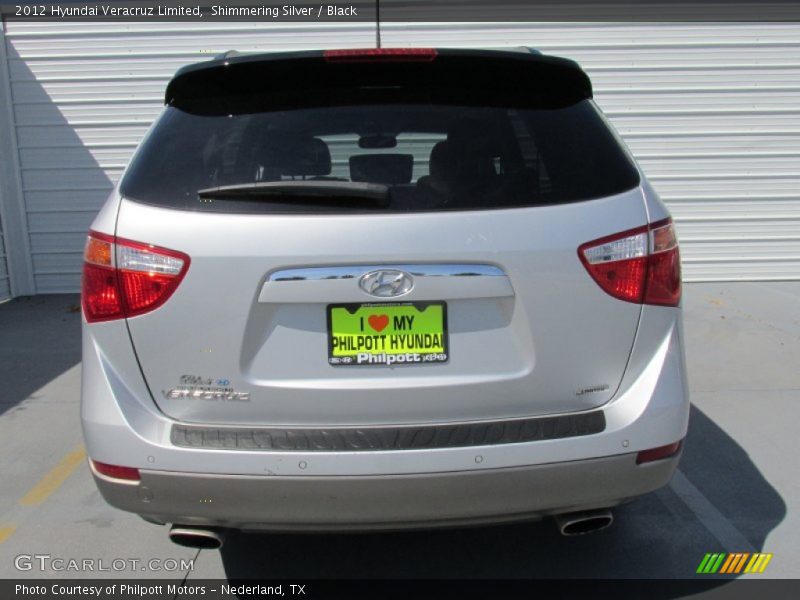 Shimmering Silver / Black 2012 Hyundai Veracruz Limited