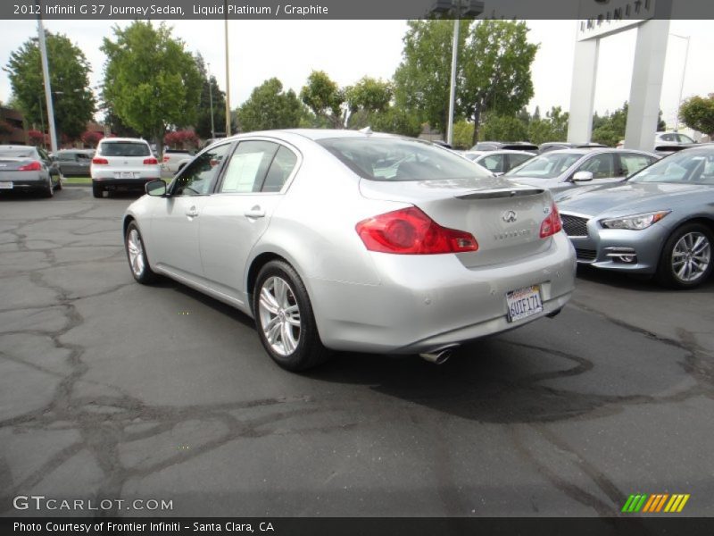 Liquid Platinum / Graphite 2012 Infiniti G 37 Journey Sedan