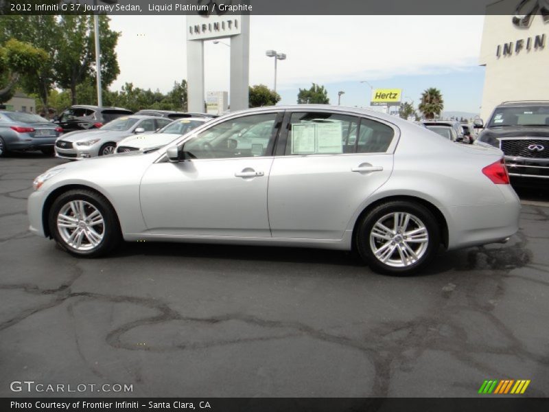 Liquid Platinum / Graphite 2012 Infiniti G 37 Journey Sedan