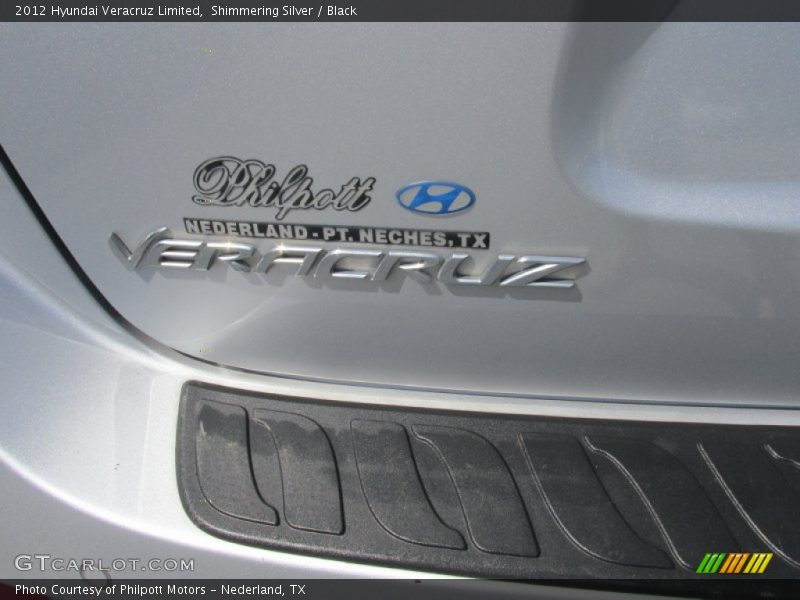Shimmering Silver / Black 2012 Hyundai Veracruz Limited