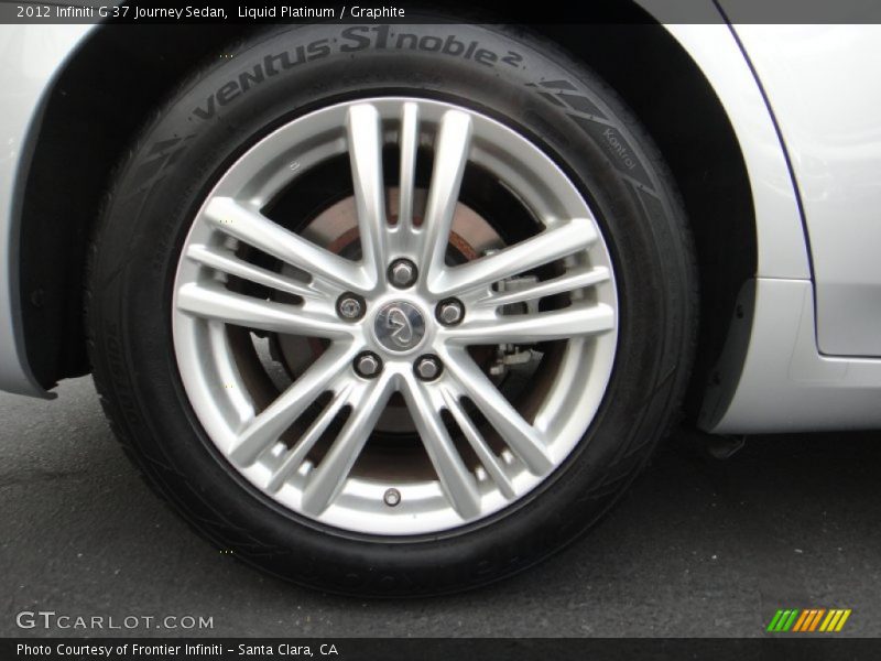Liquid Platinum / Graphite 2012 Infiniti G 37 Journey Sedan