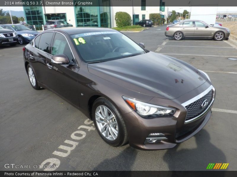 Chestnut Bronze / Graphite 2014 Infiniti Q 50 3.7