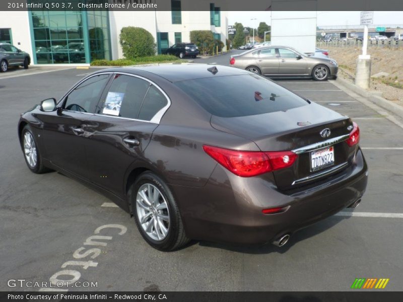 Chestnut Bronze / Graphite 2014 Infiniti Q 50 3.7