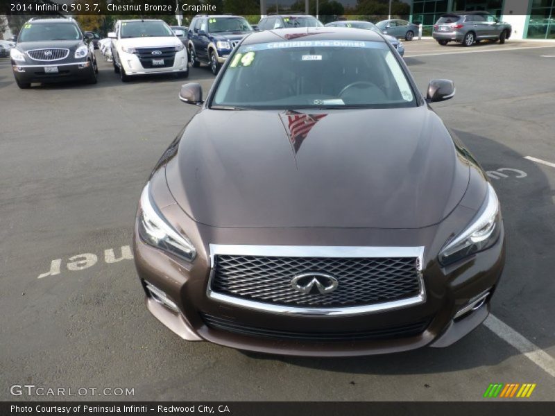 Chestnut Bronze / Graphite 2014 Infiniti Q 50 3.7