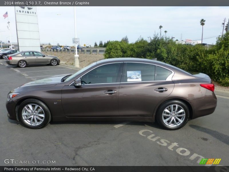 Chestnut Bronze / Graphite 2014 Infiniti Q 50 3.7