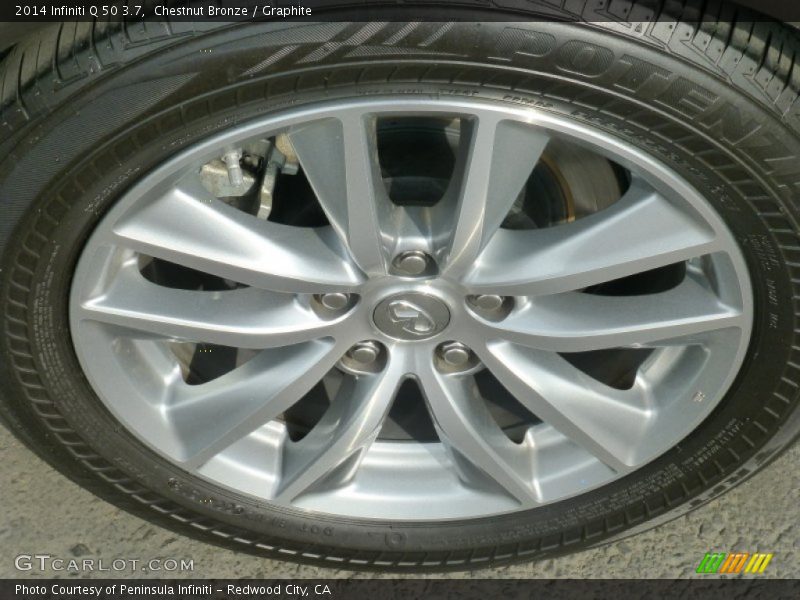 Chestnut Bronze / Graphite 2014 Infiniti Q 50 3.7