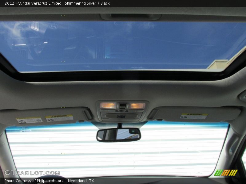 Shimmering Silver / Black 2012 Hyundai Veracruz Limited