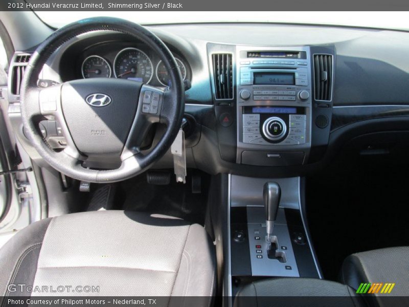 Shimmering Silver / Black 2012 Hyundai Veracruz Limited