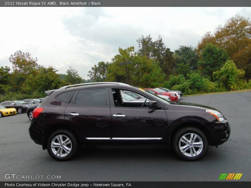 Black Amethyst / Black 2012 Nissan Rogue SV AWD