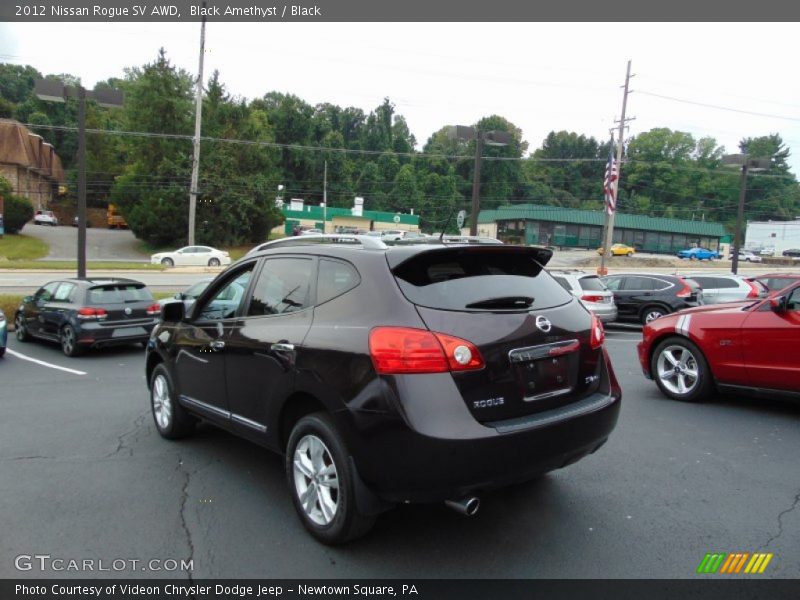 Black Amethyst / Black 2012 Nissan Rogue SV AWD