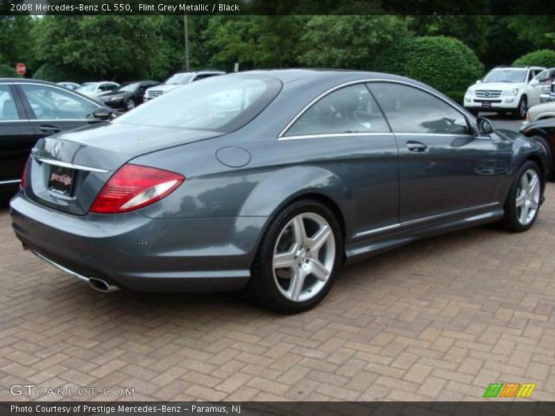 Flint Grey Metallic / Black 2008 Mercedes-Benz CL 550