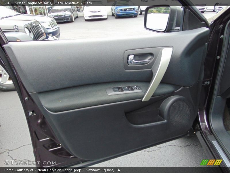 Black Amethyst / Black 2012 Nissan Rogue SV AWD
