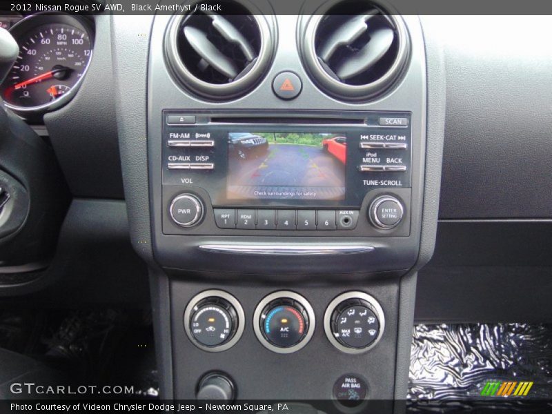 Black Amethyst / Black 2012 Nissan Rogue SV AWD