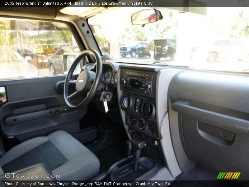 Black / Dark Slate Gray/Medium Slate Gray 2009 Jeep Wrangler Unlimited X 4x4