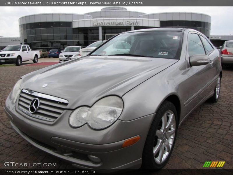 Pewter Silver Metallic / Charcoal 2003 Mercedes-Benz C 230 Kompressor Coupe