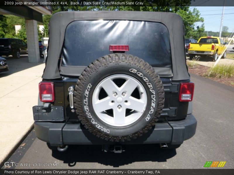 Black / Dark Slate Gray/Medium Slate Gray 2009 Jeep Wrangler Unlimited X 4x4