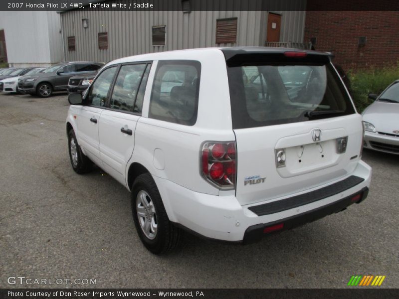Taffeta White / Saddle 2007 Honda Pilot LX 4WD