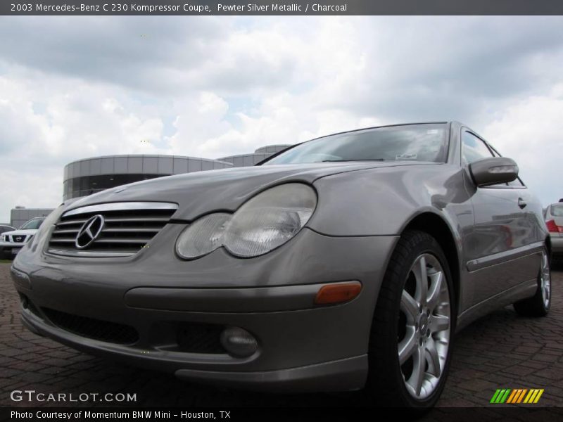 Pewter Silver Metallic / Charcoal 2003 Mercedes-Benz C 230 Kompressor Coupe