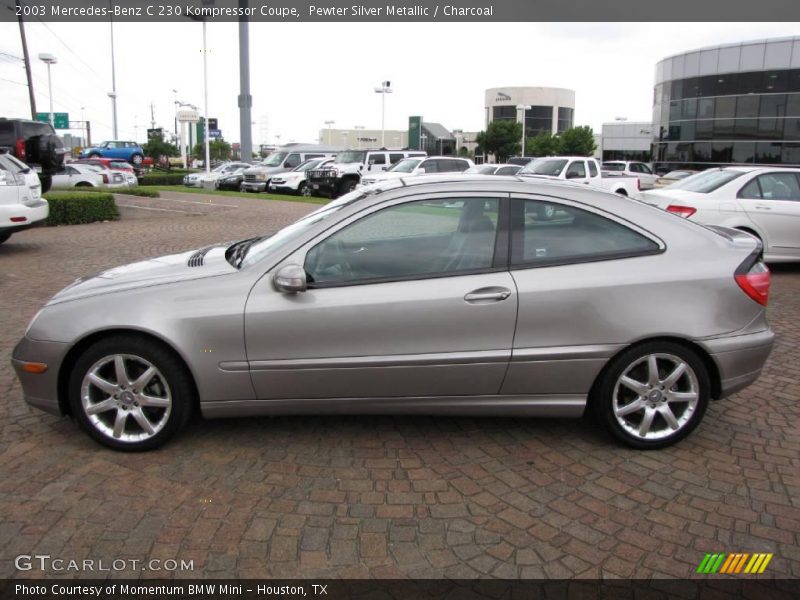 Pewter Silver Metallic / Charcoal 2003 Mercedes-Benz C 230 Kompressor Coupe