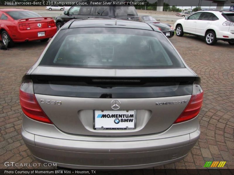 Pewter Silver Metallic / Charcoal 2003 Mercedes-Benz C 230 Kompressor Coupe