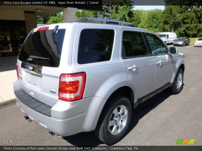 Ingot Silver Metallic / Camel 2011 Ford Escape Limited V6 4WD