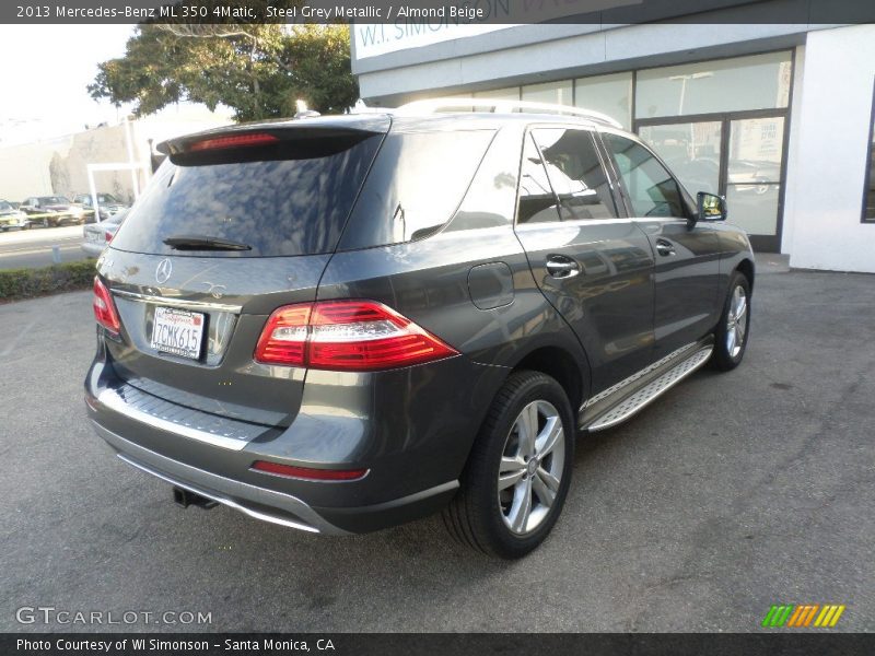 Steel Grey Metallic / Almond Beige 2013 Mercedes-Benz ML 350 4Matic