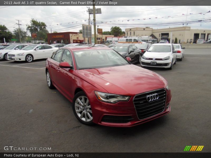 Garnet Red Pearl Effect / Velvet Beige 2013 Audi A6 3.0T quattro Sedan