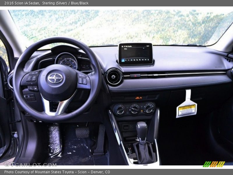 Sterling (Silver) / Blue/Black 2016 Scion iA Sedan