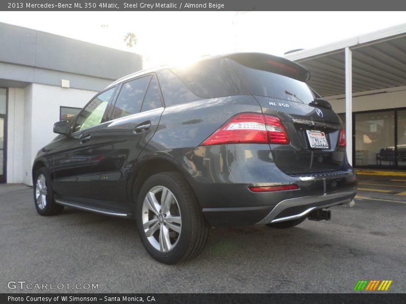 Steel Grey Metallic / Almond Beige 2013 Mercedes-Benz ML 350 4Matic