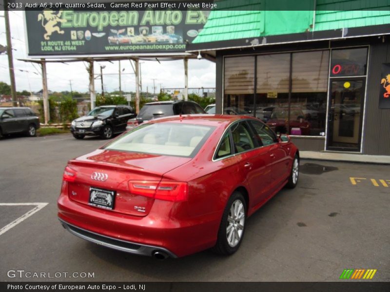 Garnet Red Pearl Effect / Velvet Beige 2013 Audi A6 3.0T quattro Sedan