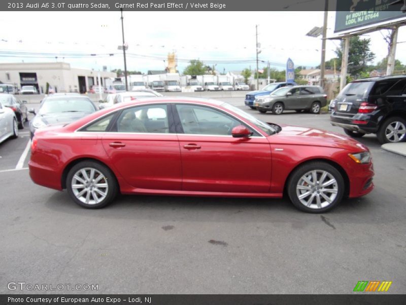 Garnet Red Pearl Effect / Velvet Beige 2013 Audi A6 3.0T quattro Sedan