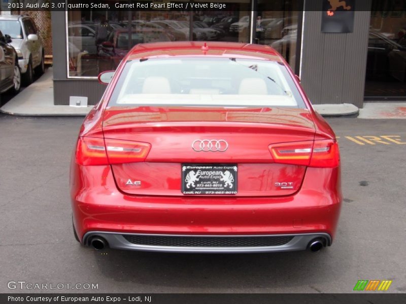 Garnet Red Pearl Effect / Velvet Beige 2013 Audi A6 3.0T quattro Sedan