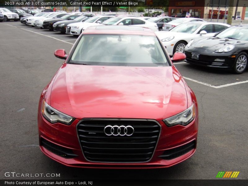 Garnet Red Pearl Effect / Velvet Beige 2013 Audi A6 3.0T quattro Sedan