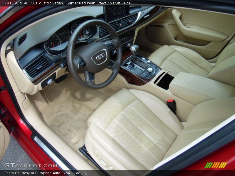 Garnet Red Pearl Effect / Velvet Beige 2013 Audi A6 3.0T quattro Sedan