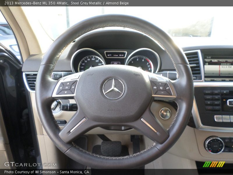 Steel Grey Metallic / Almond Beige 2013 Mercedes-Benz ML 350 4Matic