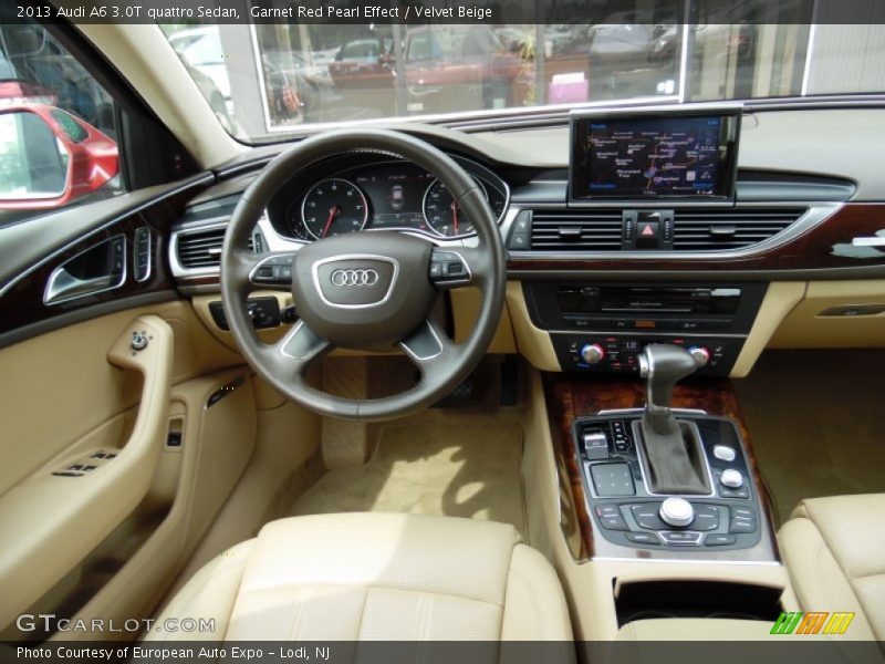 Garnet Red Pearl Effect / Velvet Beige 2013 Audi A6 3.0T quattro Sedan