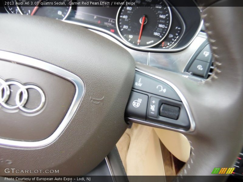 Garnet Red Pearl Effect / Velvet Beige 2013 Audi A6 3.0T quattro Sedan