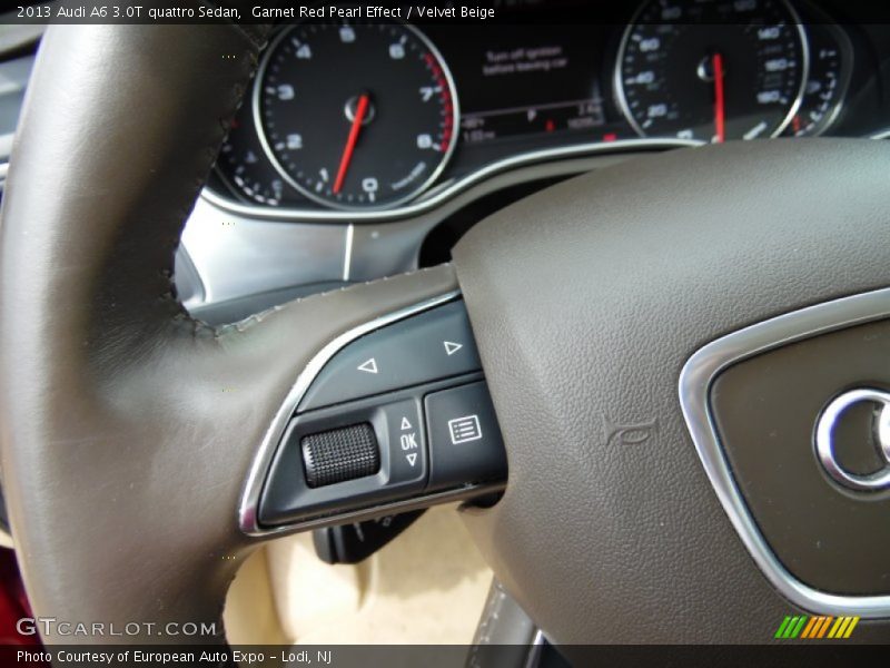 Garnet Red Pearl Effect / Velvet Beige 2013 Audi A6 3.0T quattro Sedan