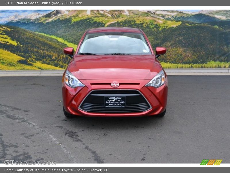 Pulse (Red) / Blue/Black 2016 Scion iA Sedan