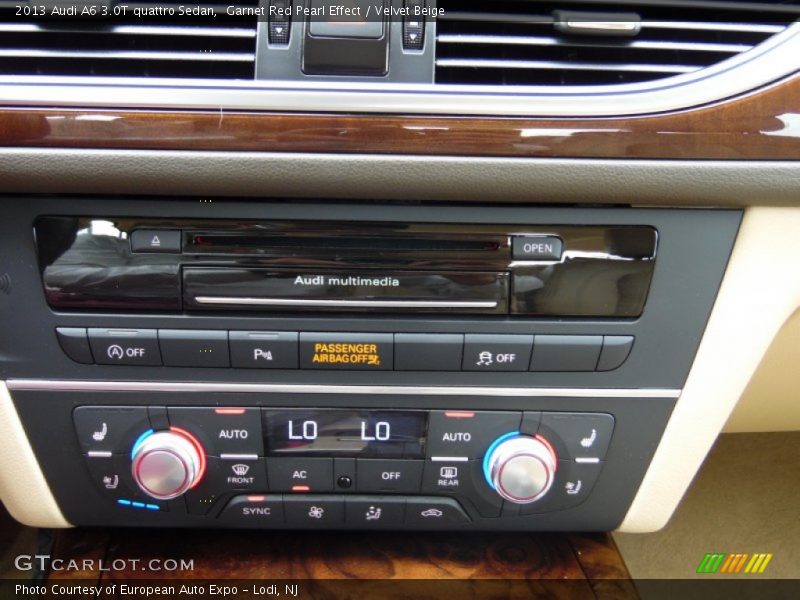 Garnet Red Pearl Effect / Velvet Beige 2013 Audi A6 3.0T quattro Sedan