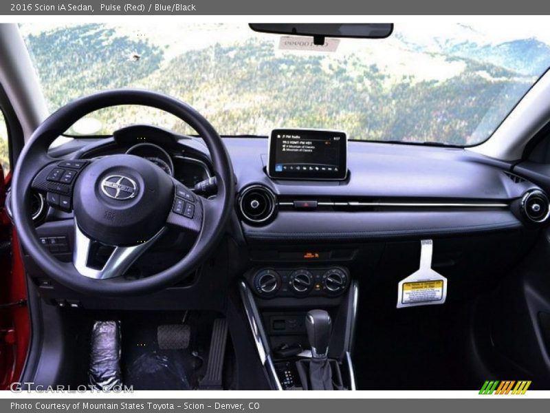 Pulse (Red) / Blue/Black 2016 Scion iA Sedan